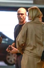 Pregnant ROSIE HUNTINGTON-WHITELEY and Jason Statham Out for Lunch in Beverly Hills 02/19/2017