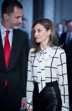 QUEEN LETIZIA at El Valor Economico Del Espanol Conference in Madrid 02/13/2017