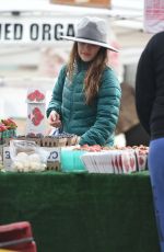 RACHEL BISLON Shopping at Farmers Market in Los Angeles 02/19/2017