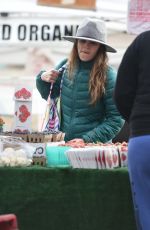 RACHEL BISLON Shopping at Farmers Market in Los Angeles 02/19/2017