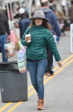 RACHEL BISLON Shopping at Farmers Market in Los Angeles 02/19/2017