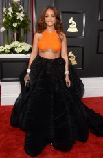 RIHANNA at 59th Annual Grammy Awards in Los Angeles 02/12/2017