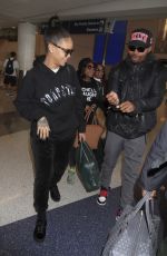 RIHANNA at LAX Airport in Los Angeles 02/08/2017