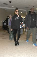 RIHANNA at LAX Airport in Los Angeles 02/08/2017