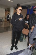 RIHANNA at LAX Airport in Los Angeles 02/08/2017