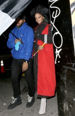 RIHANNA Out in New York 02/06/2017