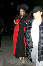 RIHANNA Out in New York 02/06/2017