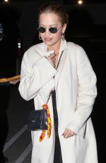 RITA ORA Arrives at a Birthday Dinner at Matsuhisa in Beverly Hills 02/18/2017
