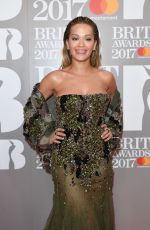 RITA ORA at Brit Awards 2017 in London 02/22/2017