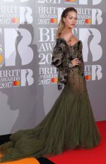 RITA ORA at Brit Awards 2017 in London 02/22/2017