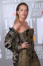RITA ORA at Brit Awards 2017 in London 02/22/2017