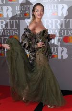 RITA ORA at Brit Awards 2017 in London 02/22/2017