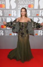 RITA ORA at Brit Awards 2017 in London 02/22/2017