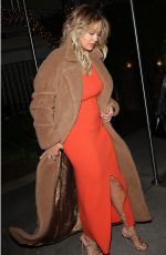 RITA ORA Out for Dinner in Santa Monica 02/01/2017
