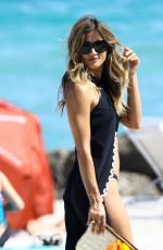ROCKY BARNES at a Beach in Miami 02/05/2017