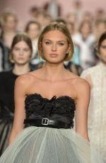 ROMEE STRIJD at Philosophy di Lorenzo Serafini Fashion Show in Milan 02/25/2017
