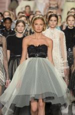 ROMEE STRIJD at Philosophy di Lorenzo Serafini Fashion Show in Milan 02/25/2017