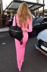 ROMEE STRIJD Leaves Her Hotel in Milan 02/25/2017