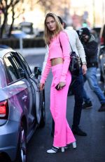 ROMEE STRIJD Leaves Her Hotel in Milan 02/25/2017