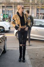 ROMEE STRIJD Out and About in Milan 02/22/2017