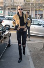 ROMEE STRIJD Out and About in Milan 02/22/2017