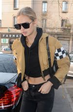 ROMEE STRIJD Out and About in Milan 02/22/2017
