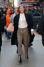 ROSAMUND PIKE Arrives at Good Morning America in New York 02/06/2017