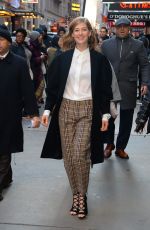 ROSAMUND PIKE Arrives at Good Morning America in New York 02/06/2017