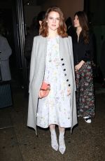 ROSE LESLIE Leaves Her Hotel in New York 02/12/2017