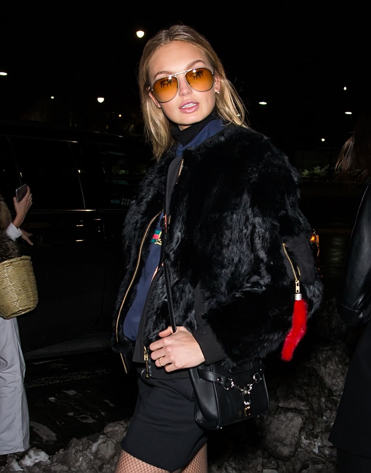 RROMEE STRIJD Arrives at Jeremy Scott Fashion Show at NYFW 02/10/2107 RROMEE STRIJD Arrives at Jeremy Scott Fashion Show at NYFW 02/10/2107