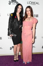 RUMER and SCOUT WILLIS at Vanity Fair and L’Oreal Paris Toast to Young Hollywood in West Hollywood 02/21/2017