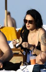 RUMER WILLIS in Bikini on the Beach in Miami 02/05/2017