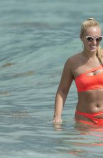SABINE LISICKI in Bikini at a Beach in Miami 02/03/2017