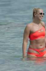 SABINE LISICKI in Bikini at a Beach in Miami 02/03/2017