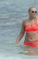 SABINE LISICKI in Bikini at a Beach in Miami 02/03/2017