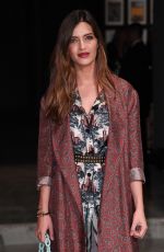 SARA CARBONERO at Burberry Fashion Show in London 02/20/2017