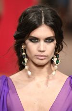 SARA SAMPAIO at Alberta Ferretti Fashion Show in Milan 02/22/2017