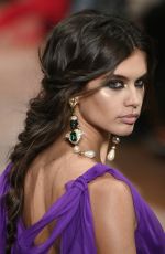 SARA SAMPAIO at Alberta Ferretti Fashion Show in Milan 02/22/2017