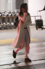 SARA SAMPAIO at LAX Airport in Los Angeles 02/08/2017