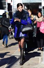 SARA SAMPAIO Out and About in New York 02/14/2017