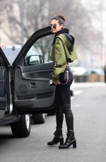 SARA SAMPAIO Out in Milan 02/22/2017