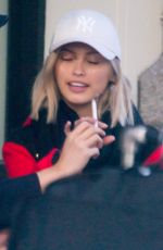SARAH ELLEN Out Smoking in New York 02/18/2017