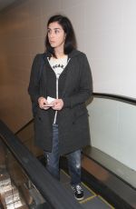 SARAH SILVERMAN at LAX Airport in Los Angeles 02/07/2017