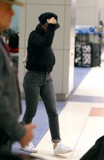 SCARLETT JOHANSSON at JFK Airport in New York - 02/07/2017