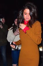 SELEMA GOMEZ Out for Dinner in New York 02/08/2017