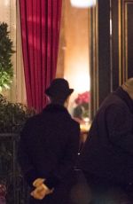 SELENA GOMEZ and The Weeknd Leaves Hotel La Reserve in Paris02/27/2017