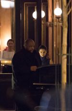 SELENA GOMEZ and The Weeknd Leaves Hotel La Reserve in Paris02/27/2017