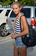 SELENA WEBER in Daisy Dukes Leaves a Beach in Miami  02.17.2017