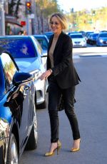 SHARON STONE Out and About in Beverly Hills 02/24/2017