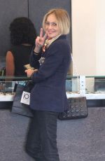 SHARON STONE Shopping in Beverly Hills 02/21/2017